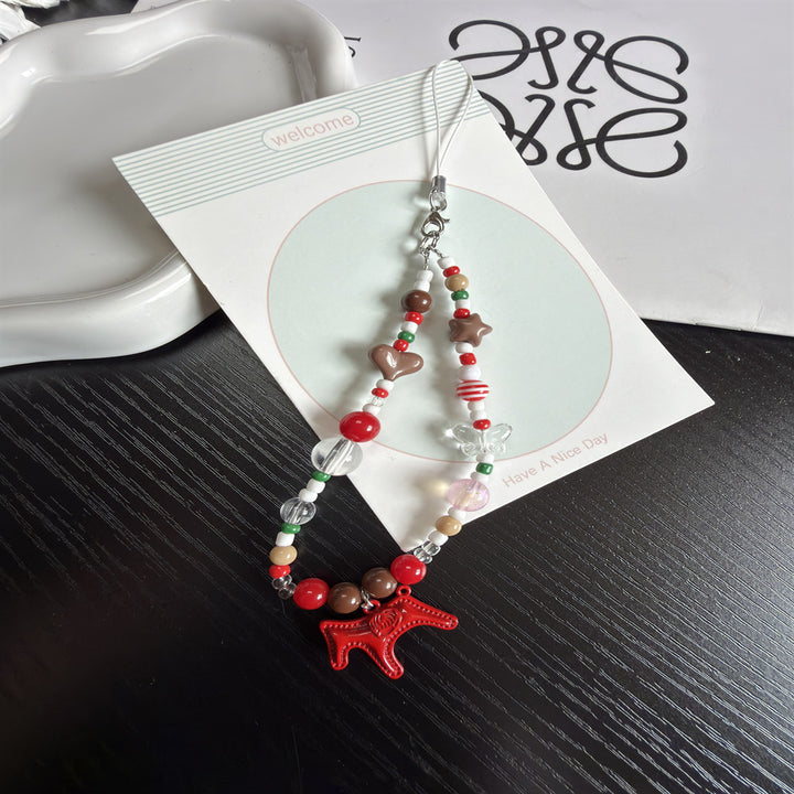 Decorative Beaded Charm Keychain Kalsten 1790135158