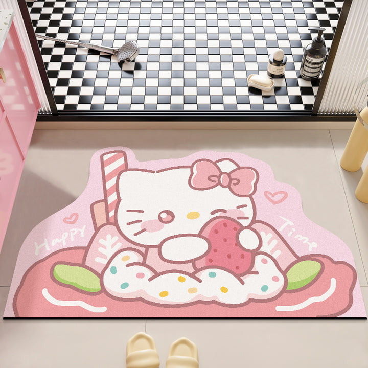Hello Kitty Plush Bath Mat for Bathrooms