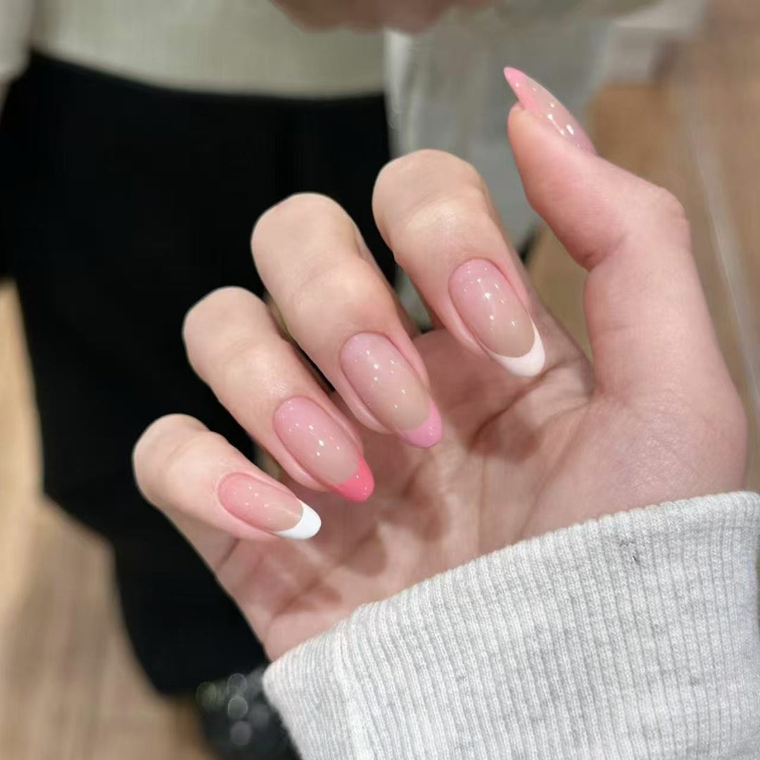 Elegant Ombre French Tip Nail Extensions Kalsten