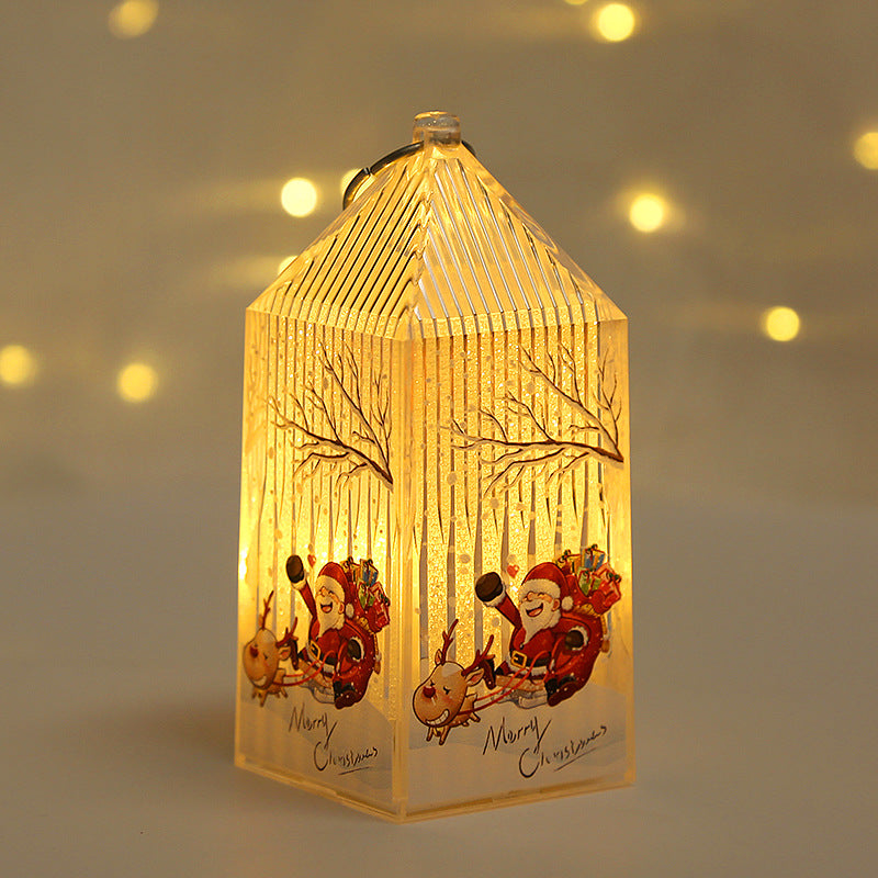 Christmas lantern made of plastic