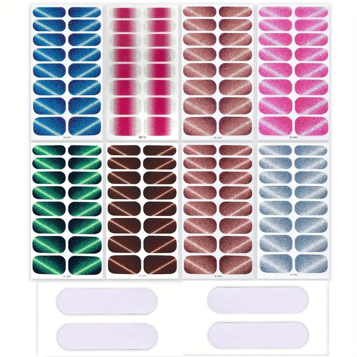 Sparkling Glitter Nail Wraps Set