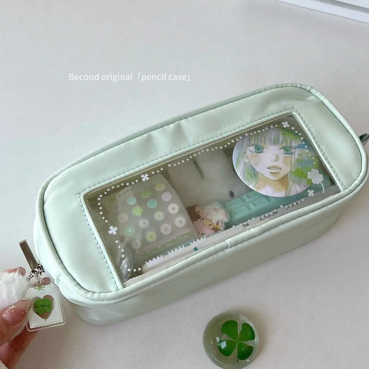 Clear Windowed Pencil Case