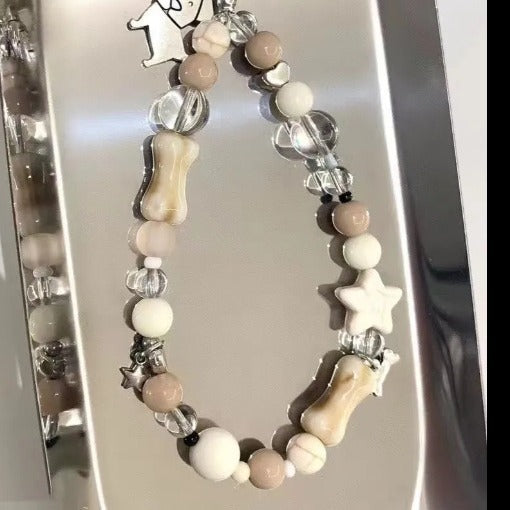 Dog-Themed Charm Beaded Bracelet Kalsten