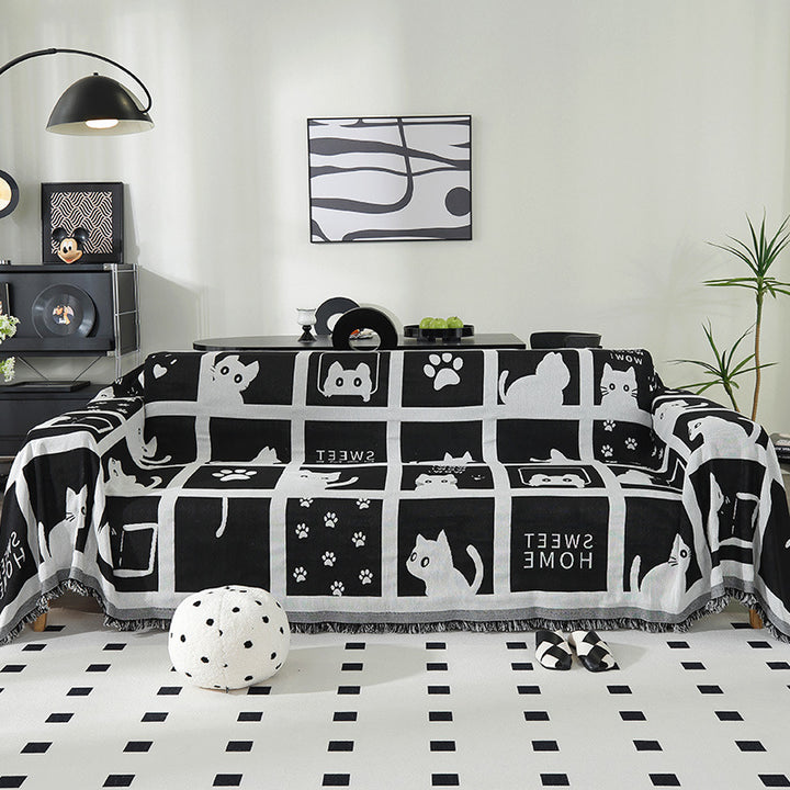 Artistic Cotton Throw Blanket
