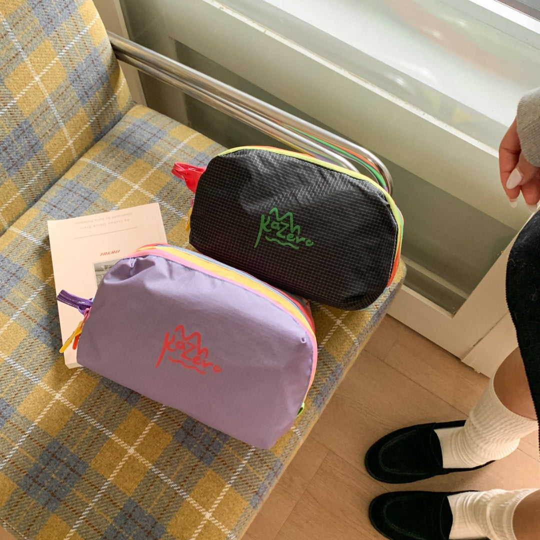 Multi-Zipper Cosmetic Bag Kalsten