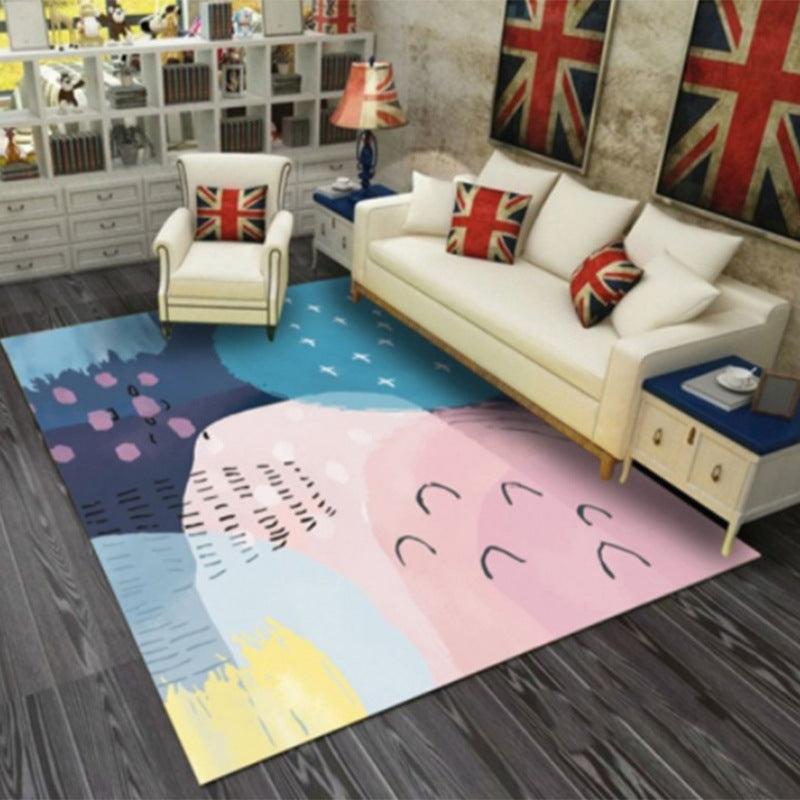 Marble-Patterned Area Rug Kalsten