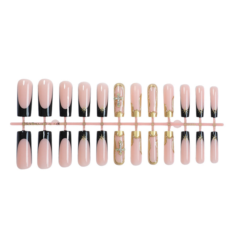 Elegant Structured Press-On Nail Art Set Kalsten