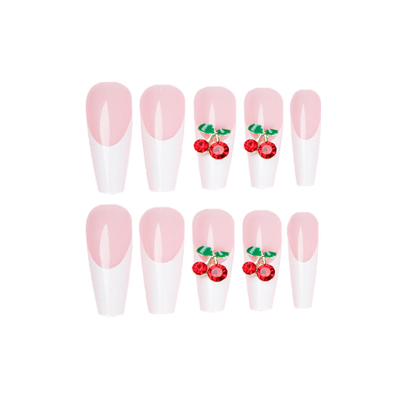 Elegant and artistic nail extensions with floral accent Kalsten