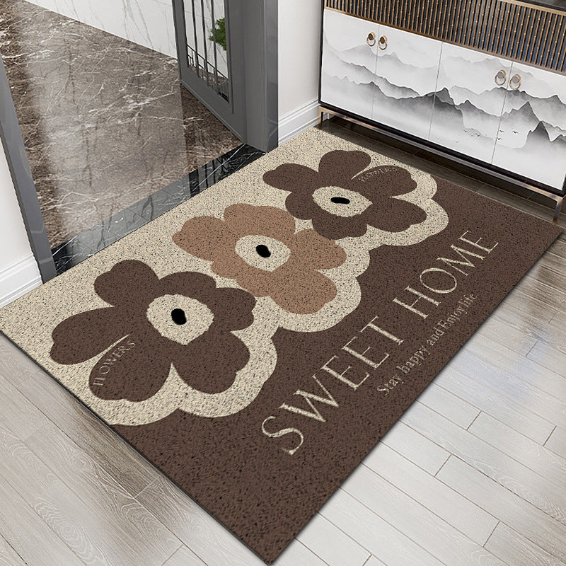 Floral Patterned Entryway Mat