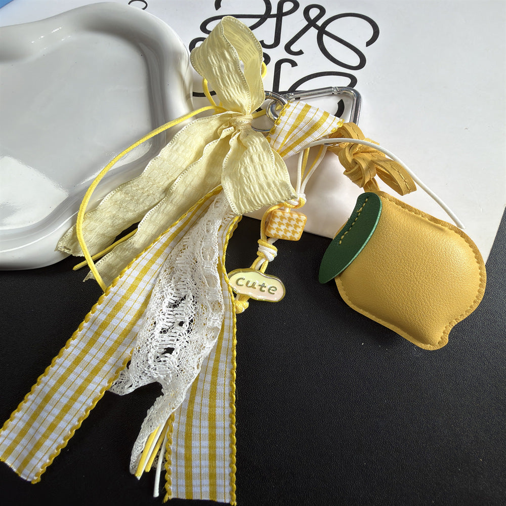 Decorative Lemon Charm Keychain Kalsten