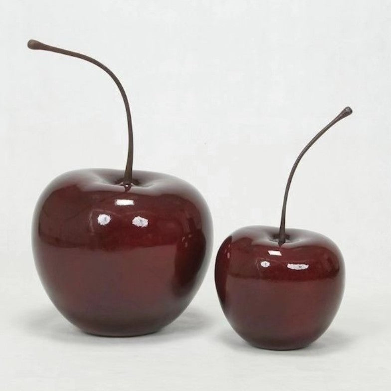 Decorative Golden Apple Sculpture
