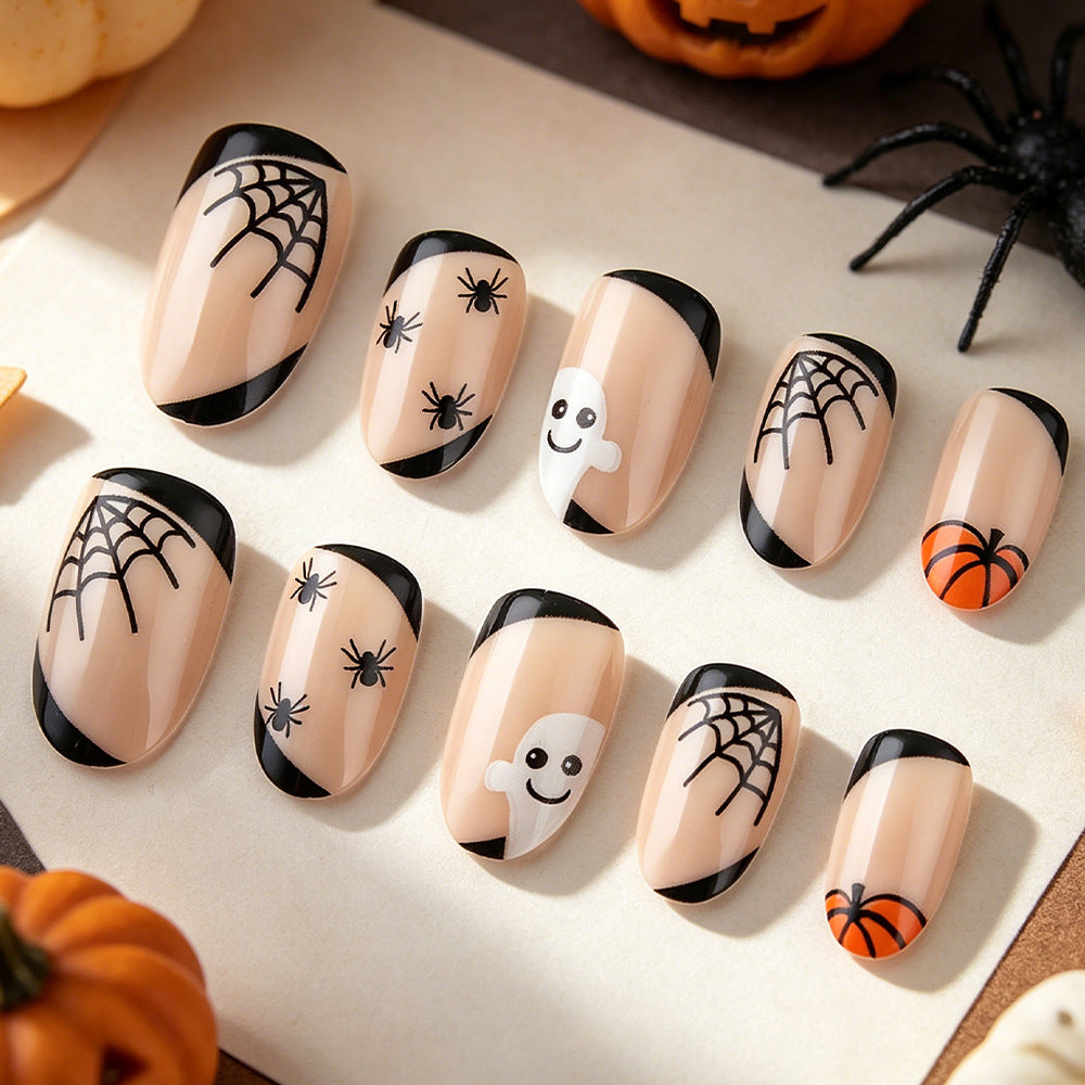 Halloween-Themed Nail Art Design Kalsten