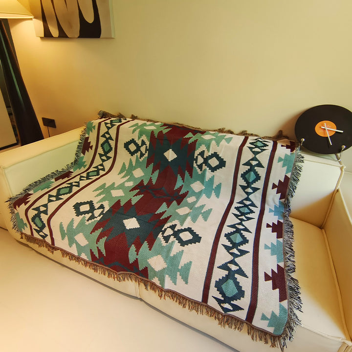 Home Decor Bohemian Style Fringe Throw Blanket