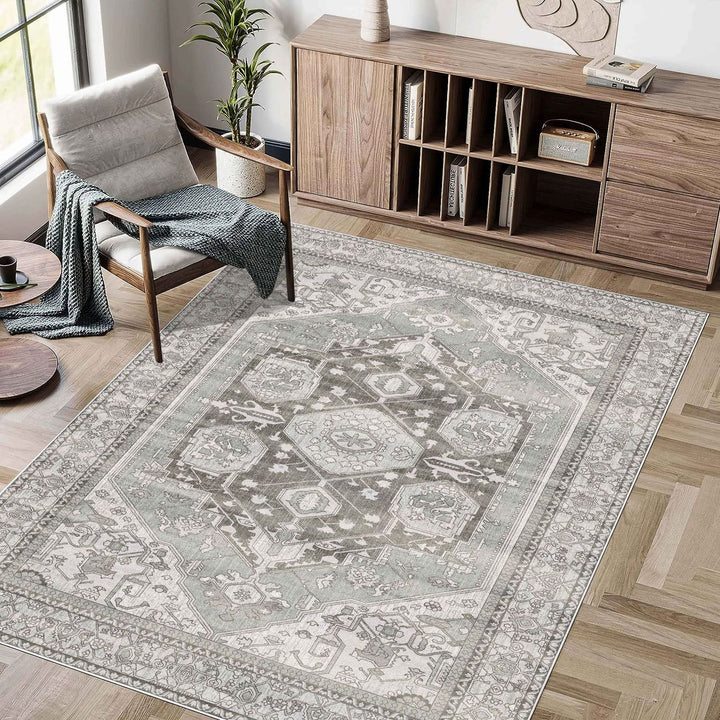 Vintage Persian Pattern Area Rug