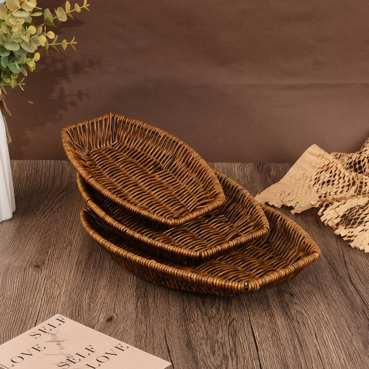 Handcrafted Oval Woven Basket Kalsten