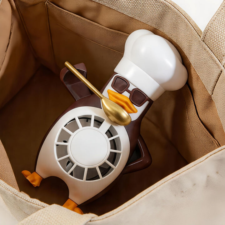 Women's table fan in funny penguin design Kalsten
