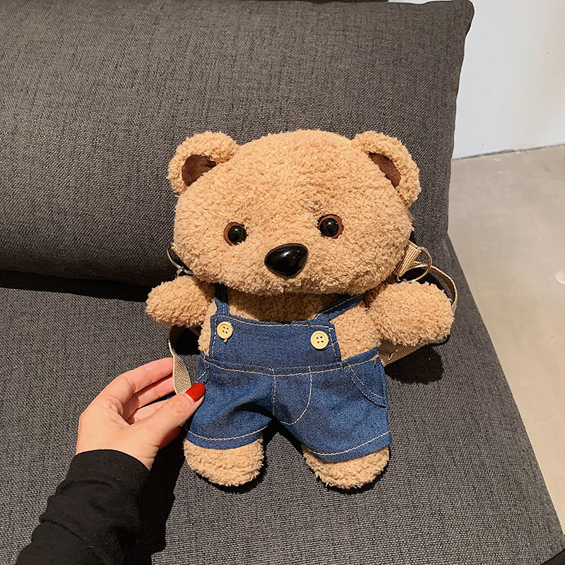 Plush Teddy Bear Crossbody Bag