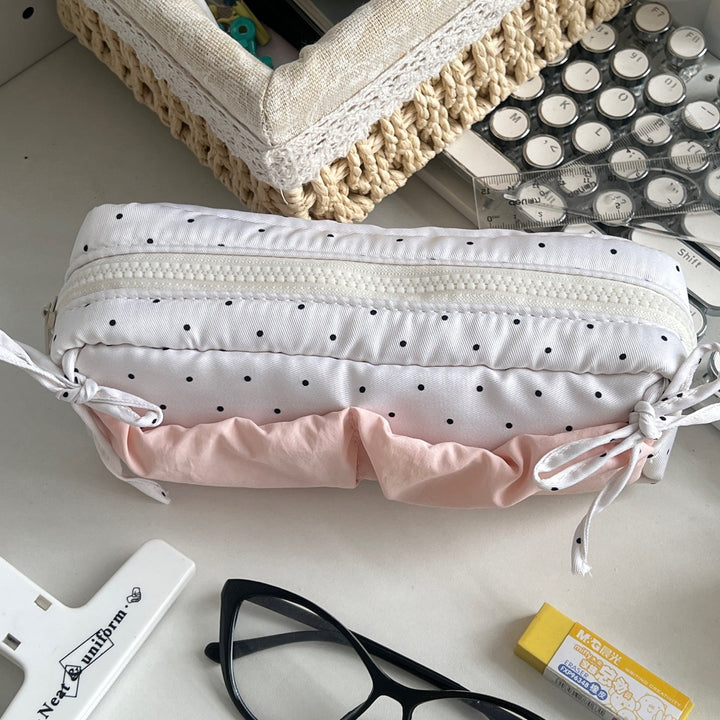 Stylish Polka Dot Pencil Organizer