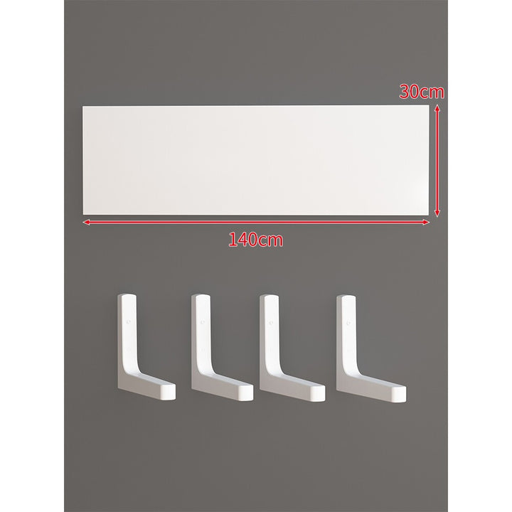 Long Narrow Floating Wall Shelf Kit with Concealed Heavy-Duty Brackets