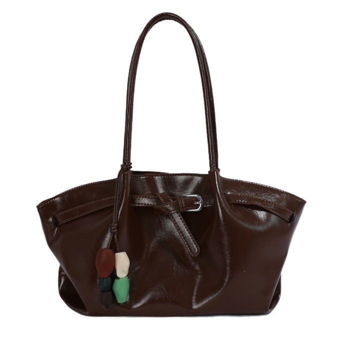 Sleek Minimalist Leather Tote Bag