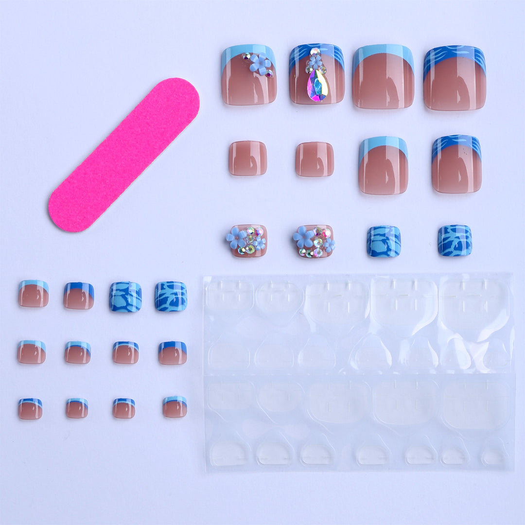 Artistic toenails with elegant design accents Kalsten