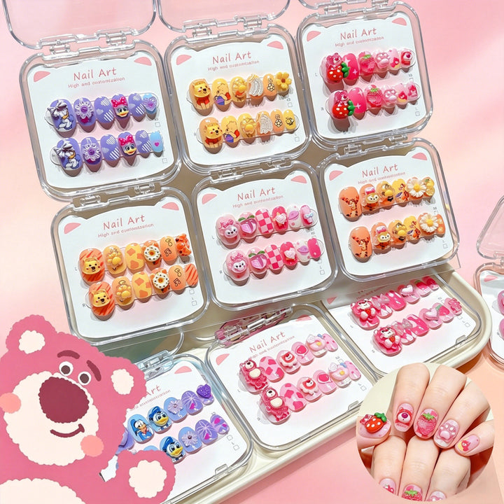 Customized Cartoon-Inspired Press-On Nail Art Set Kalsten