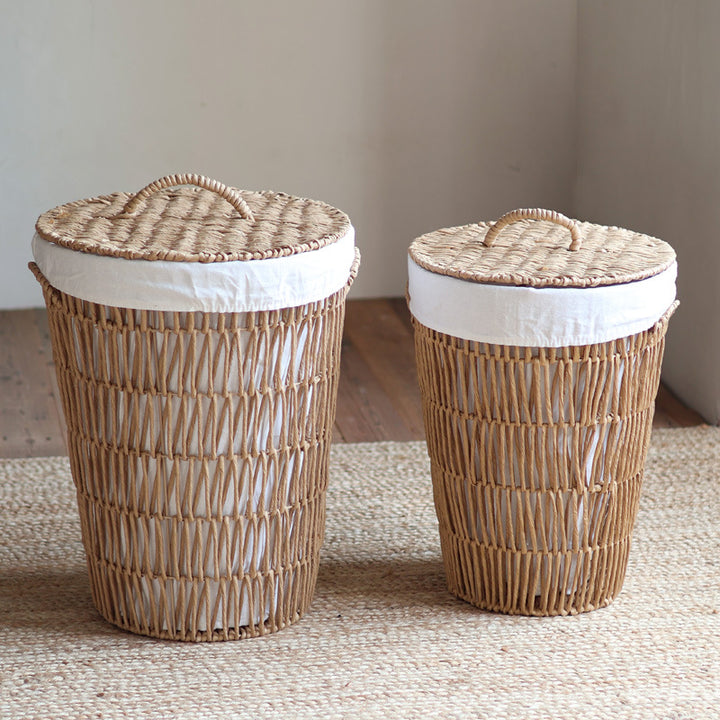 Stylish laundry basket with lid Kalsten