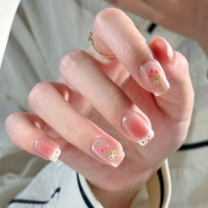 Cute Bear-Themed Press-On Nail Set Kalsten