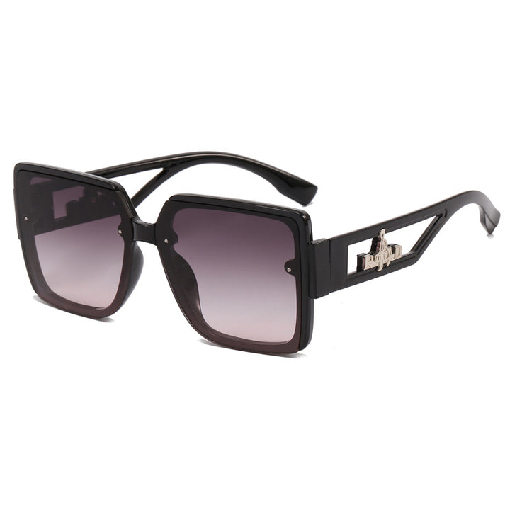 Ladies square designer sunglasses with elegant embellishments Kalsten