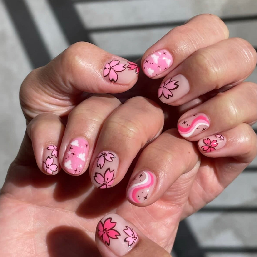 Floral Design Nail Art Kit Kalsten