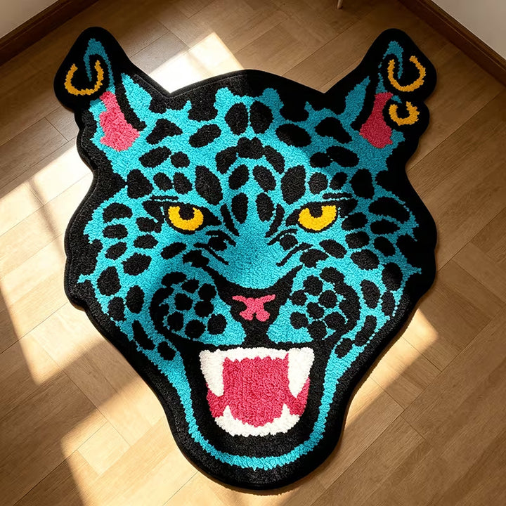 Playful Tiger-Themed Area Rug
