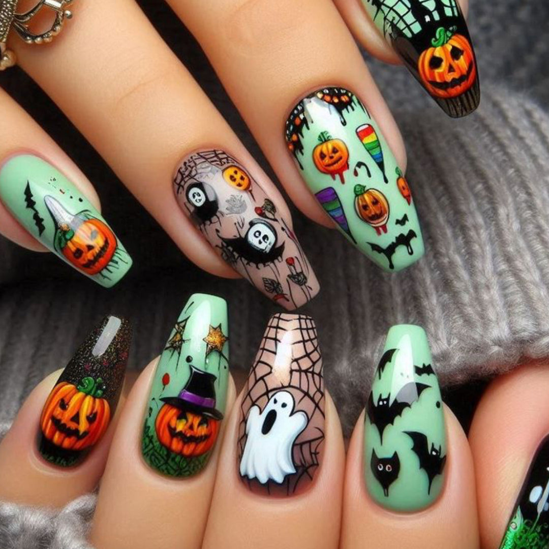 Halloween-Themed 3D Nail Art Extensions Kalsten 1789713455