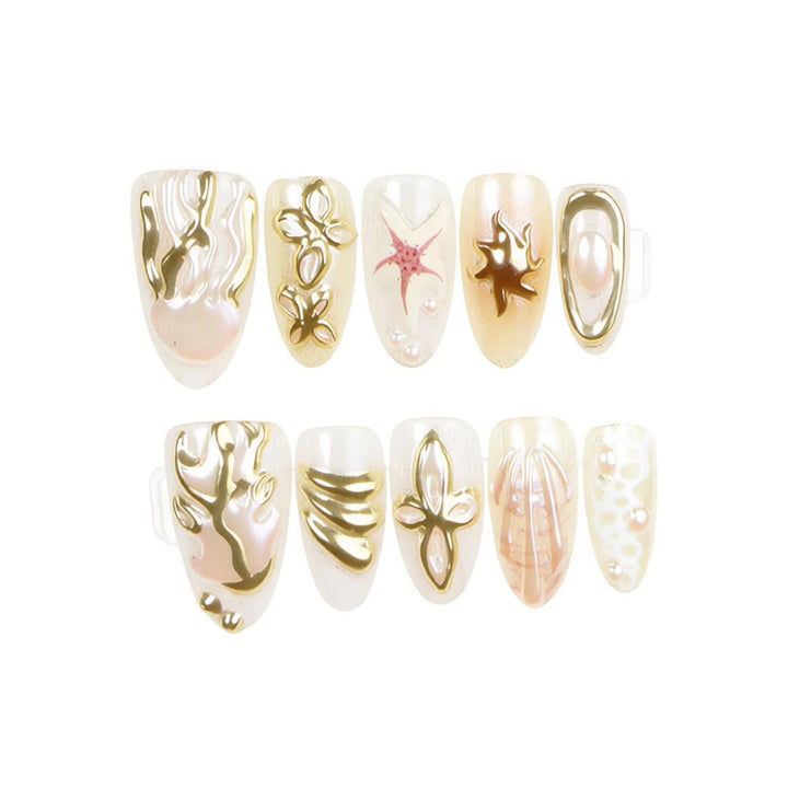 Artistic Press-On Nail Art Kalsten