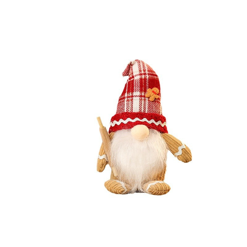 Decorative Christmas gnome figure with hat Kalsten