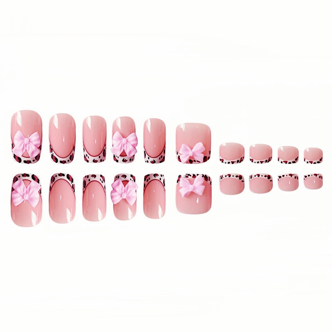 Decorative 3D Bow Press-On Nail Set Kalsten