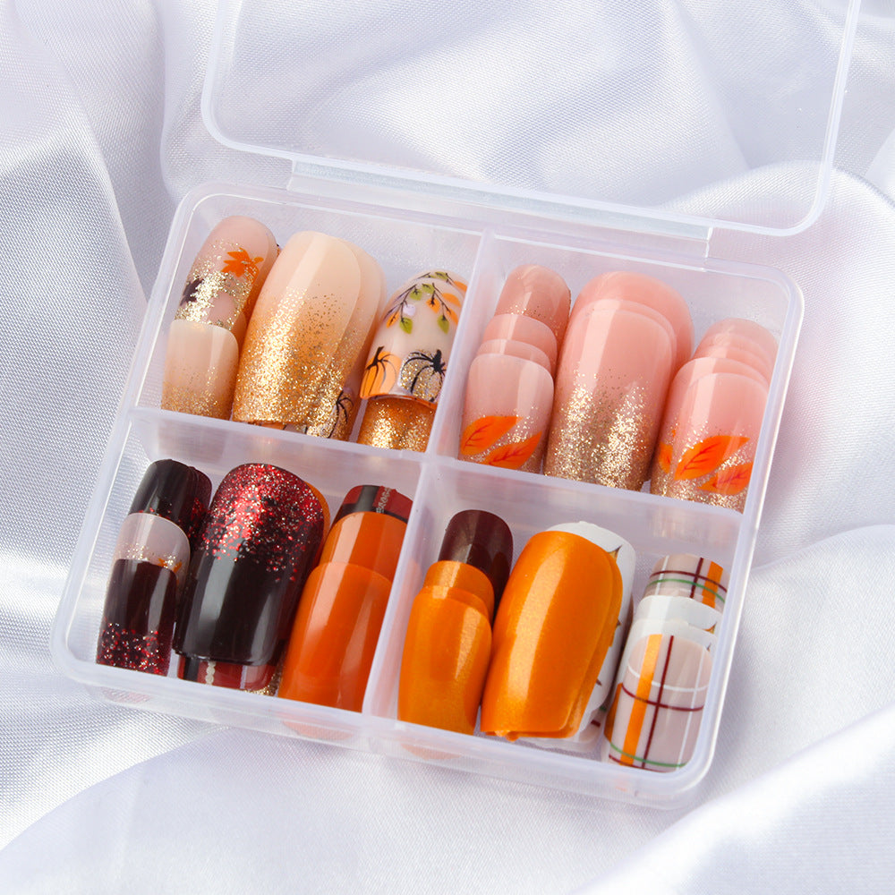 Autumn-Inspired Glitter Nail Art Set Kalsten