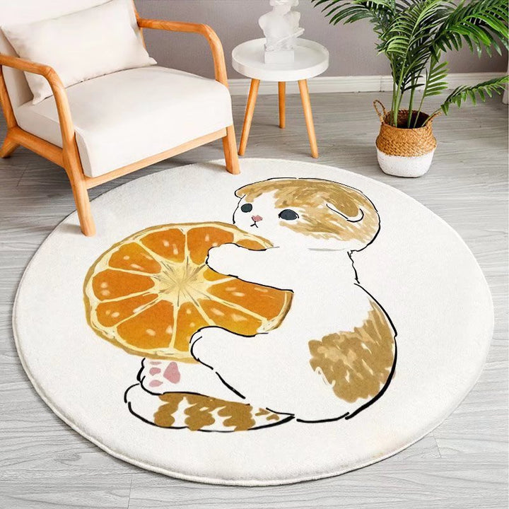 Cartoon-Themed Round Area Rug Kalsten