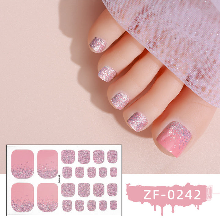 Sparkling Gel Toe Nail Wraps