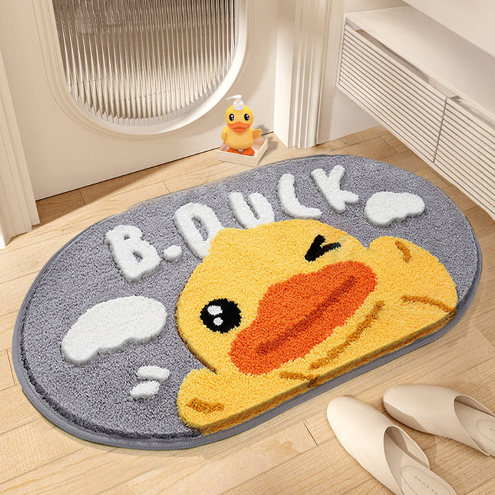 Cartoon Duck-Themed Bath Mat Kalsten