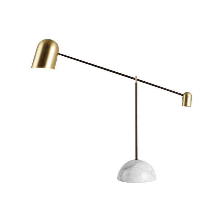 Adjustable Arm Floor Lamp with Marble Base