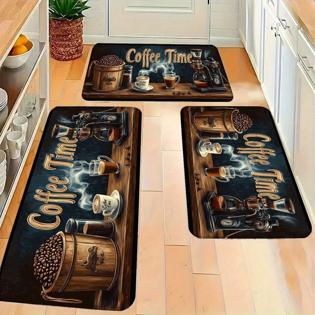 Decorative Bee-Themed Kitchen Mat