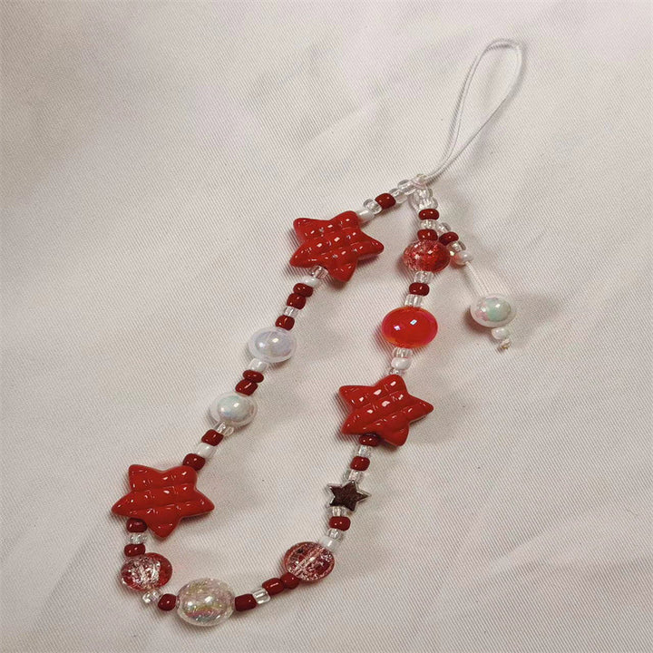 Decorative Star Beaded Charm Lanyard Kalsten