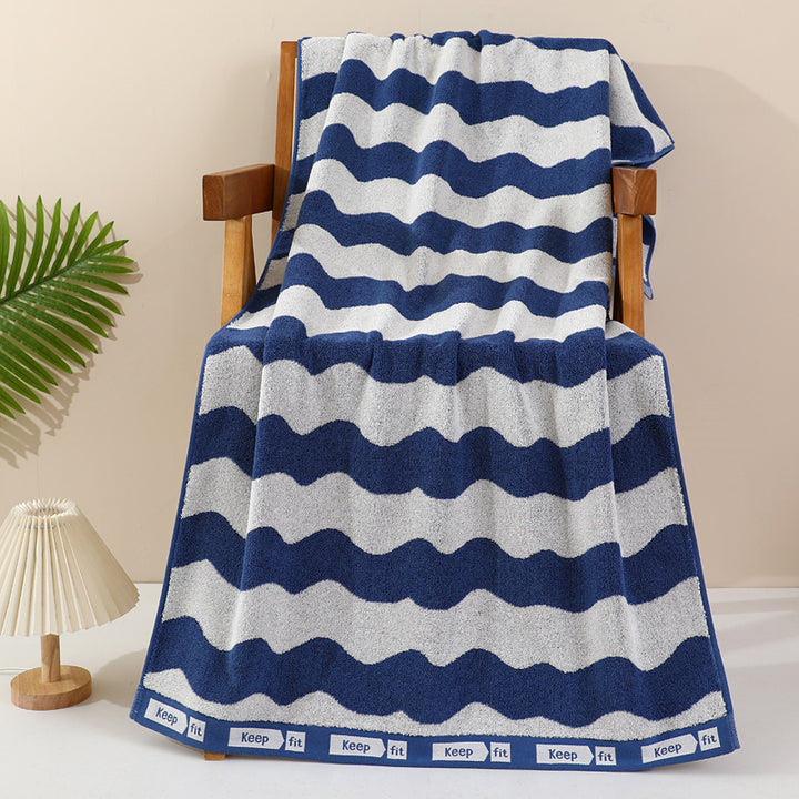 Terry Bath Towel With Modern Dot Design Kalsten