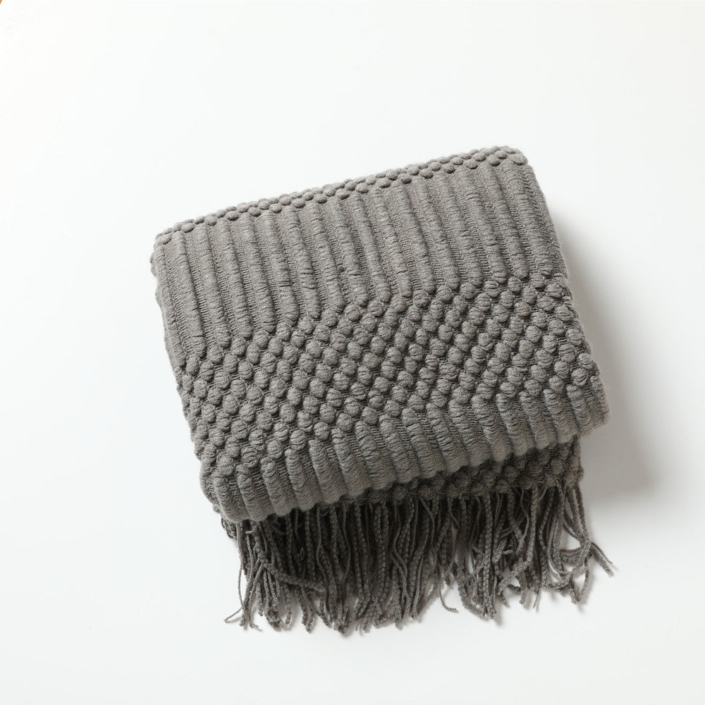 Stylish Textured Throw Blanket