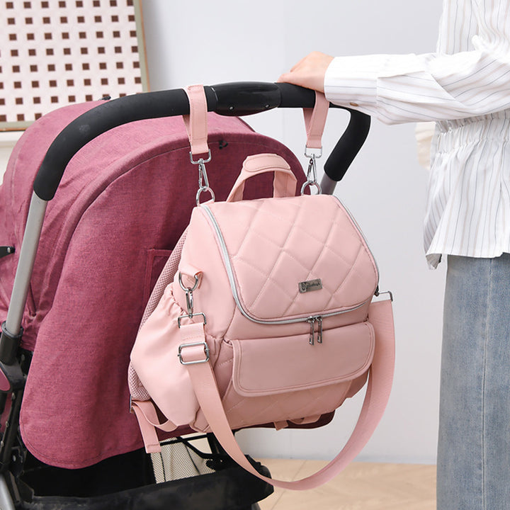 Quilted Multi-Functional Backpack Kalsten