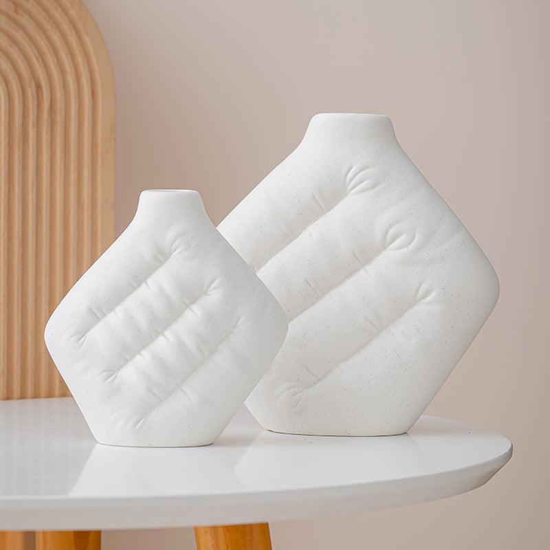 Contemporary Textured Decorative Ceramic Vase