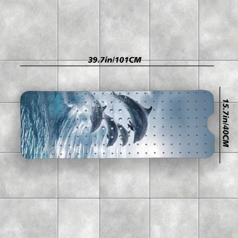 Decorative Ocean Shell Bath Mat Kalsten