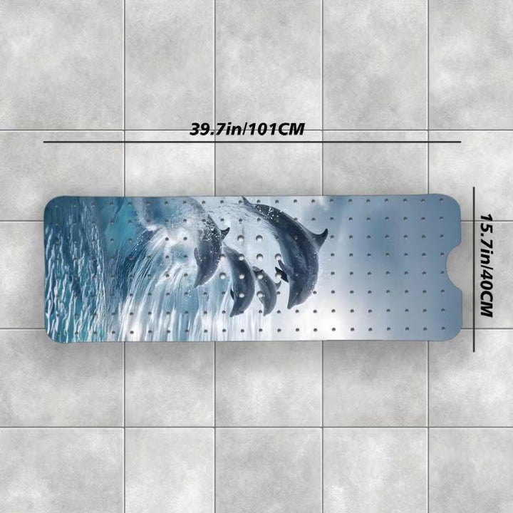 Decorative Ocean Shell Bath Mat Kalsten