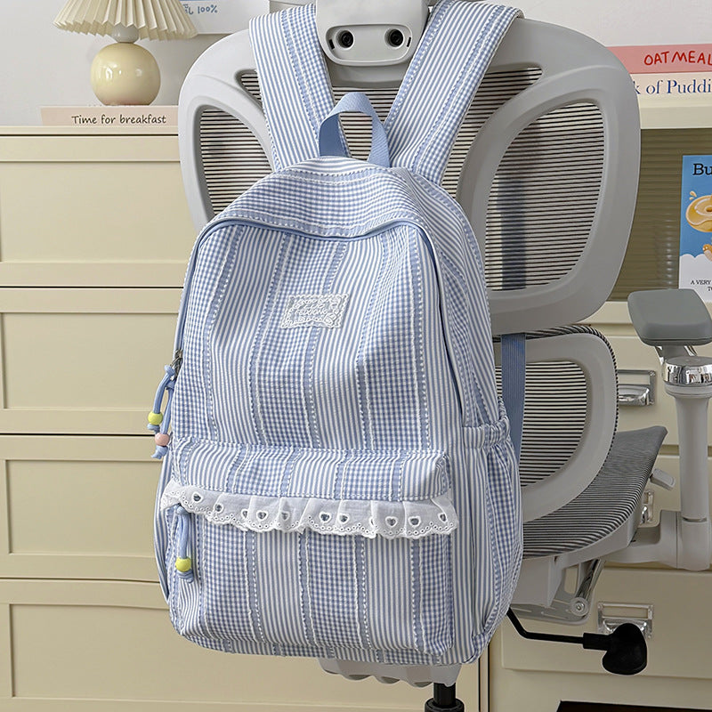 Stylish Striped Design Backpack Kalsten