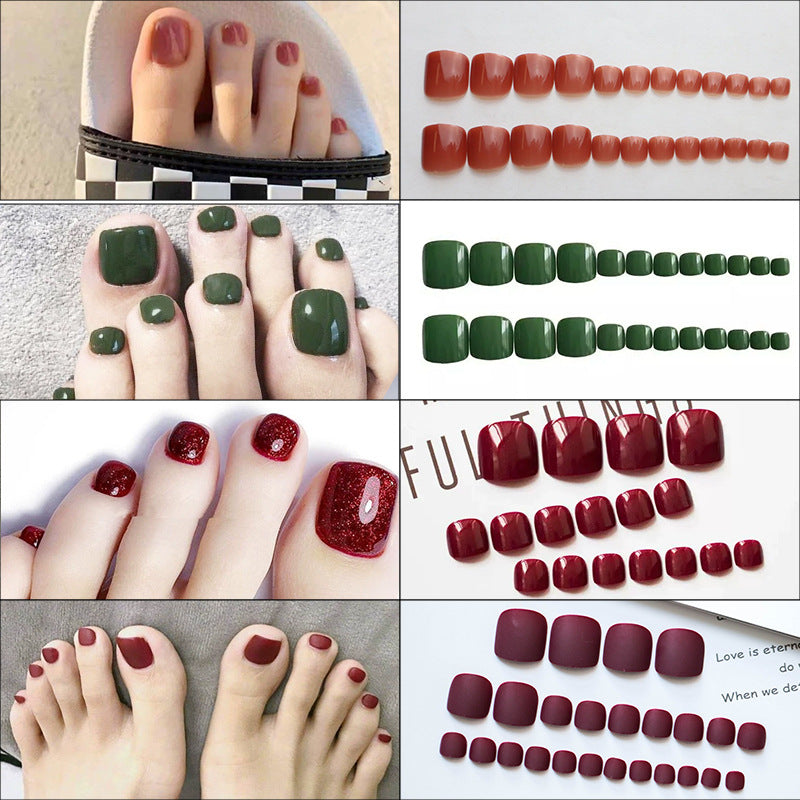 Premium Glossy Press-On Toenails Kalsten